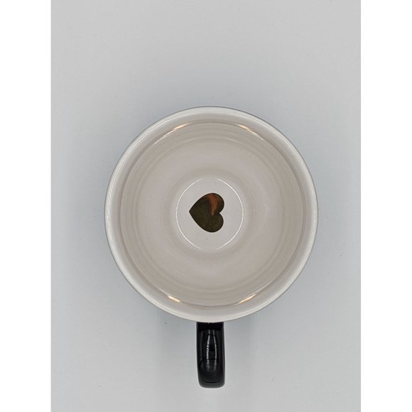 Black Cat Face Mug Gold Whiskers Heart 10 Strawberry Street Large Coffee Tea Cup - Picture 8 of 9